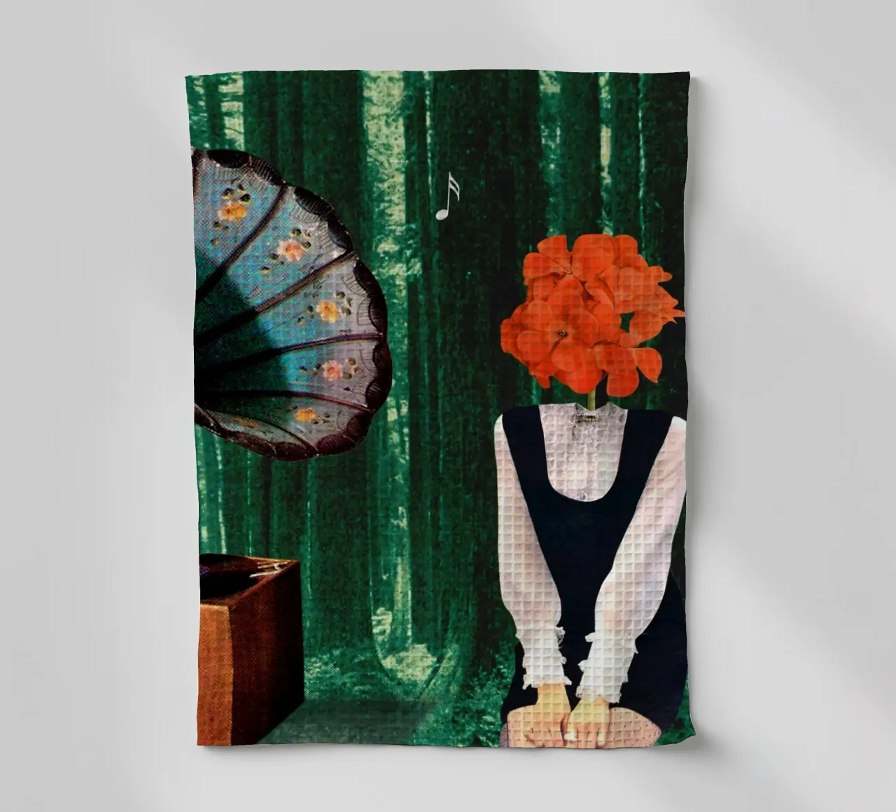 Blooming tea towel by MsGonzalez
