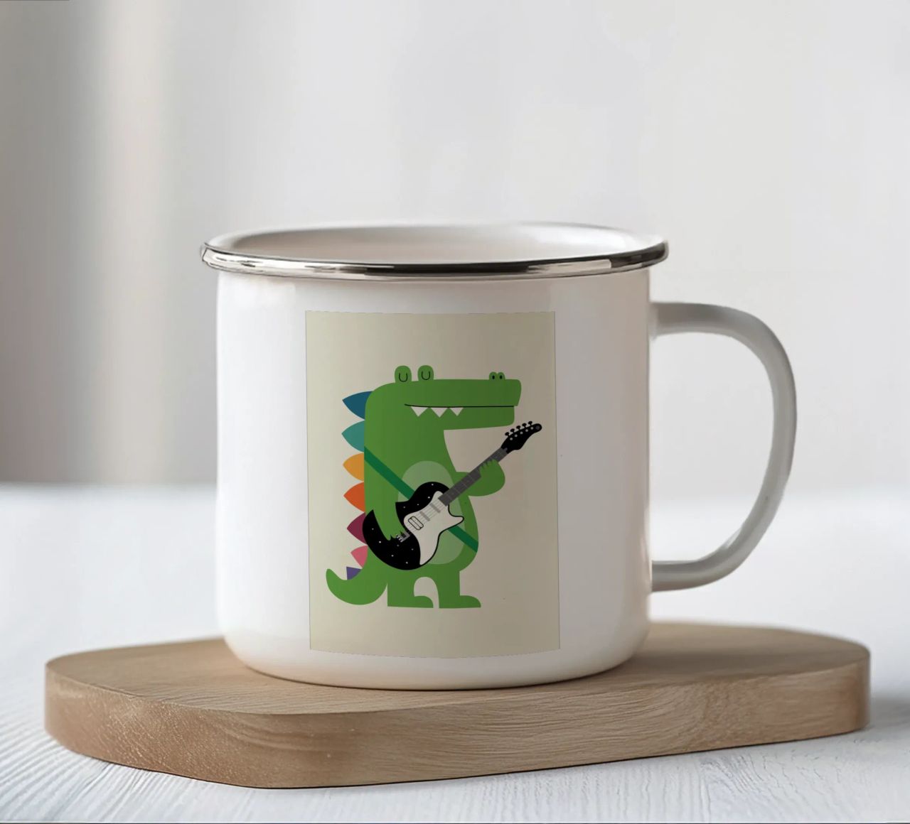 Croco Rock tazza in smalto da Andy Westface