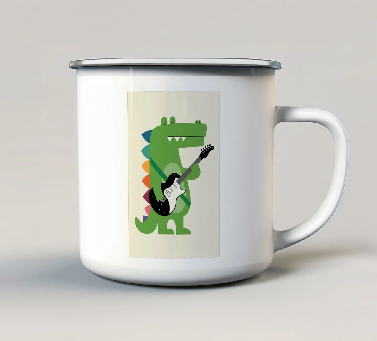 Croco Rock tazza in smalto da Andy Westface