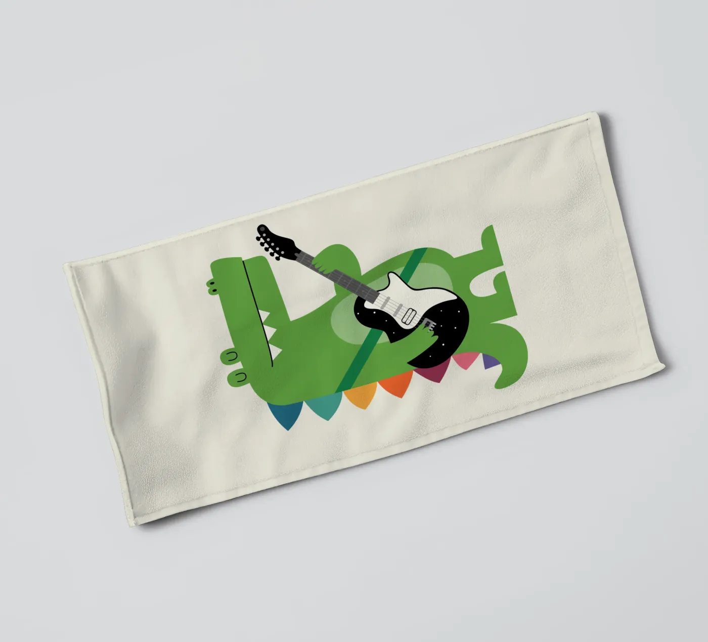 Croco Rock badhanddoek van Andy Westface