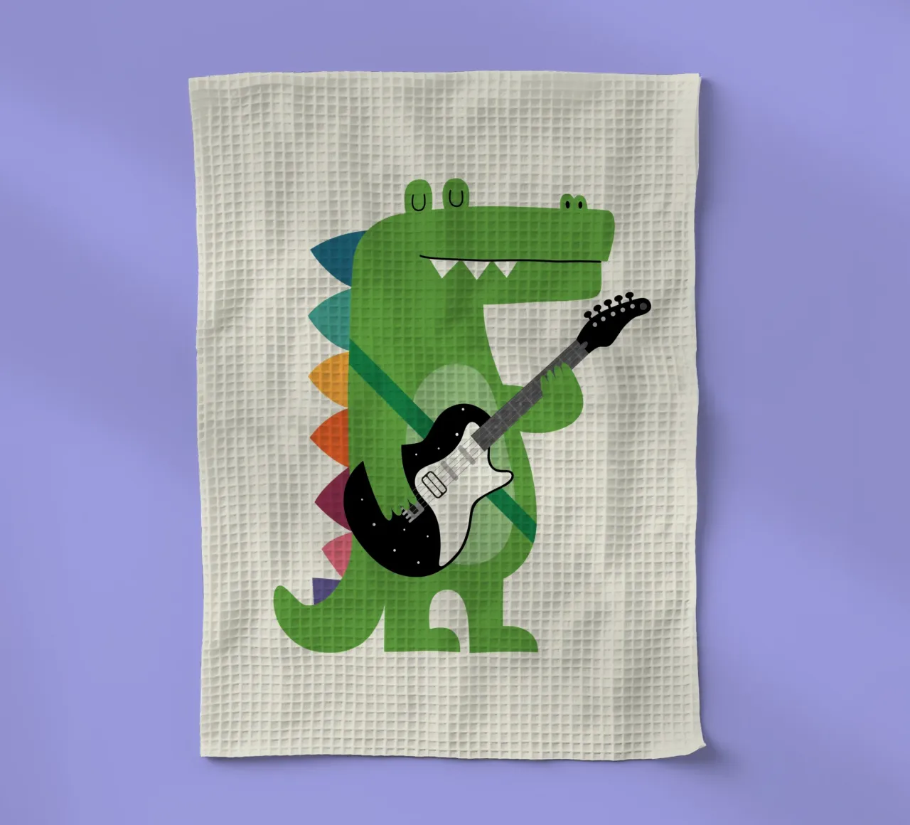 Kroko-Felsen Geschirrtuch von Andy Westface