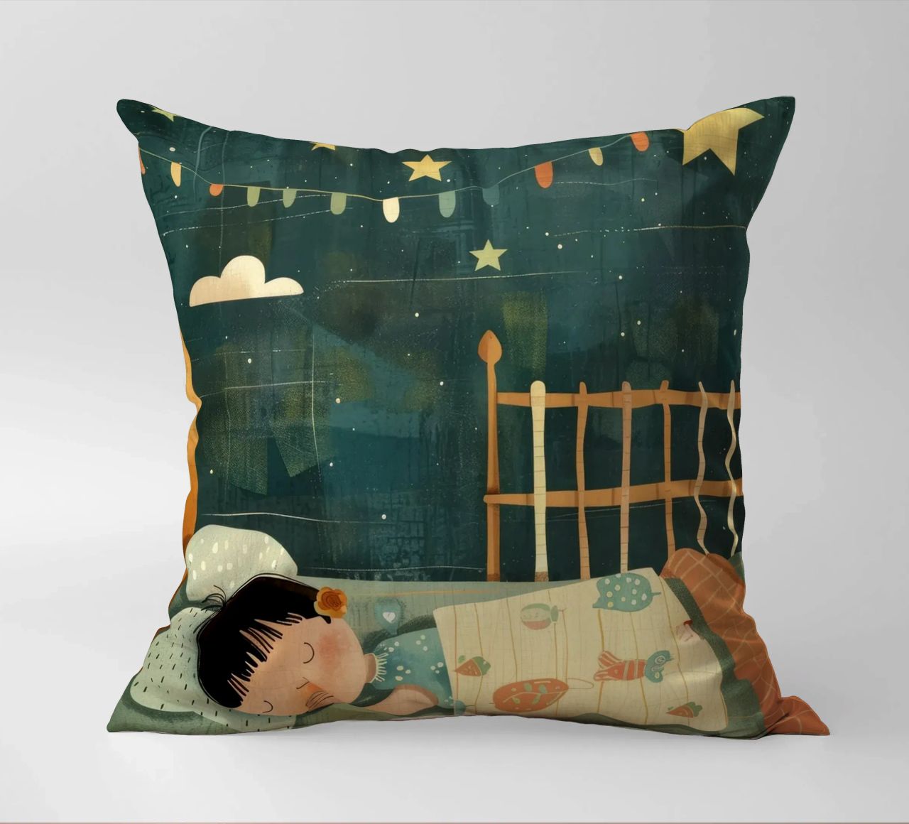 Nuit de rêve sous les étoiles coussin de DesignDoodle