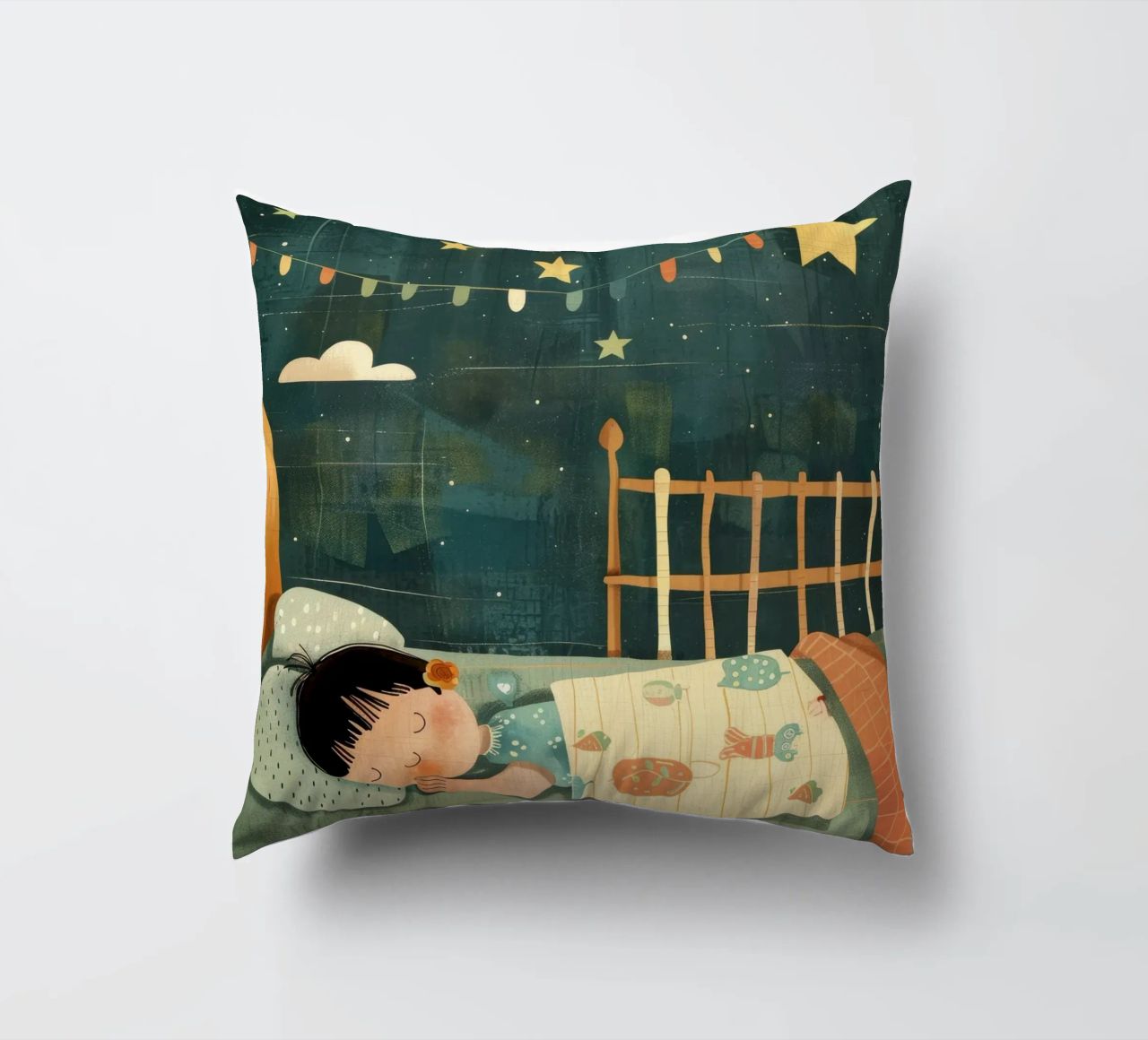 Nuit de rêve sous les étoiles coussin de DesignDoodle