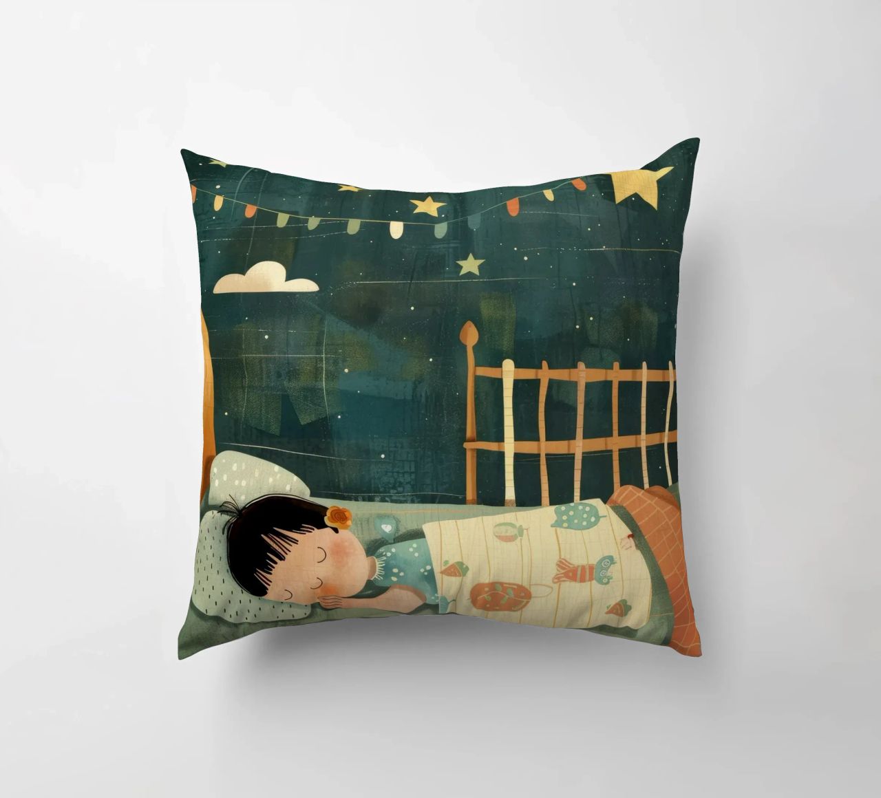 Nuit de rêve sous les étoiles coussin de DesignDoodle
