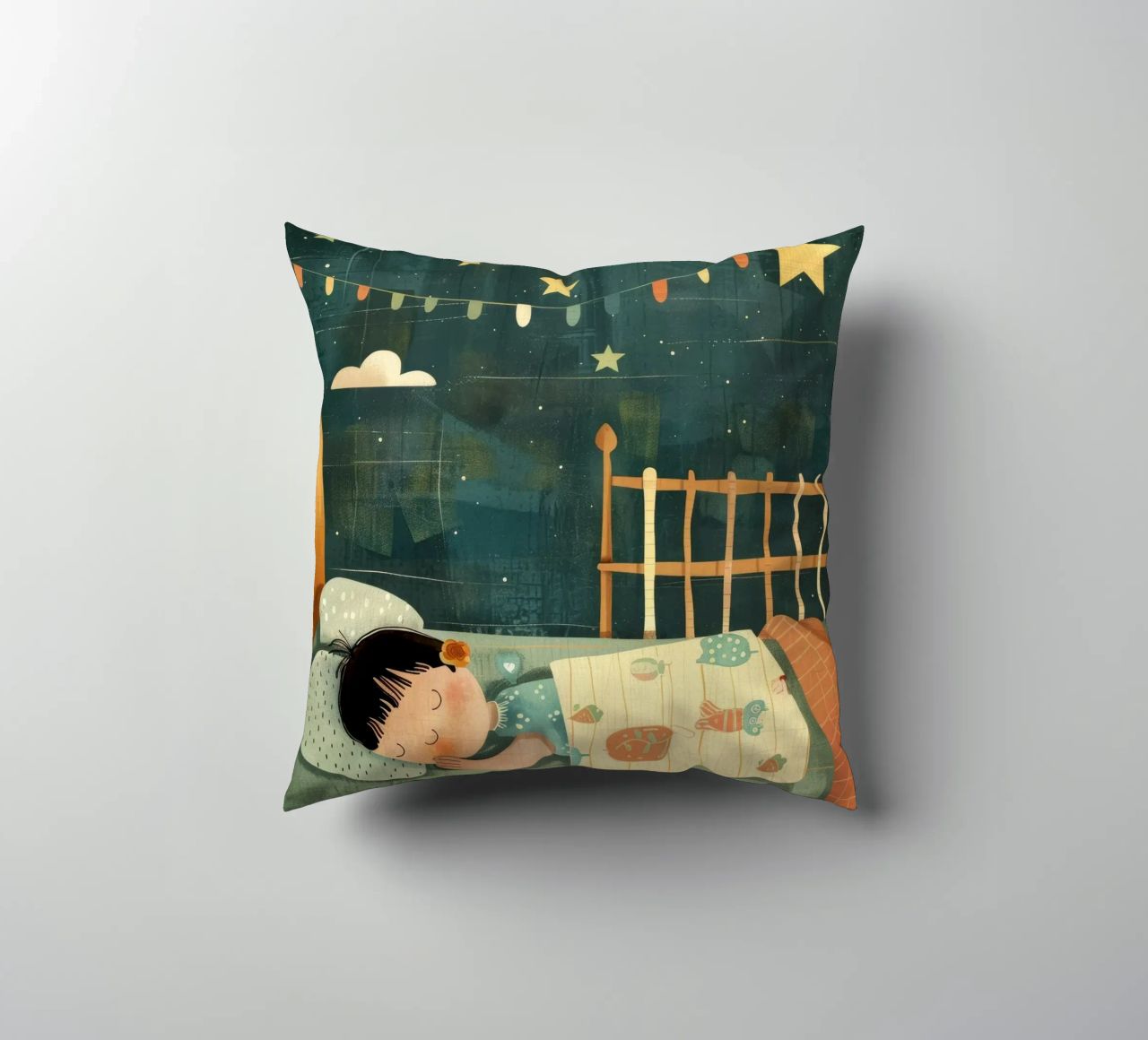 Nuit de rêve sous les étoiles coussin de DesignDoodle