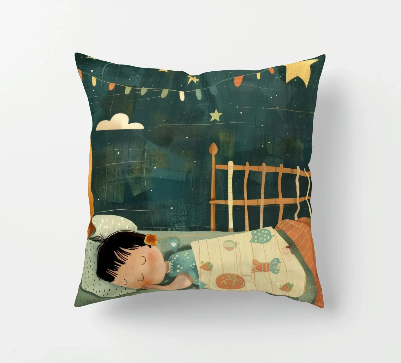 Nuit de rêve sous les étoiles coussin de DesignDoodle