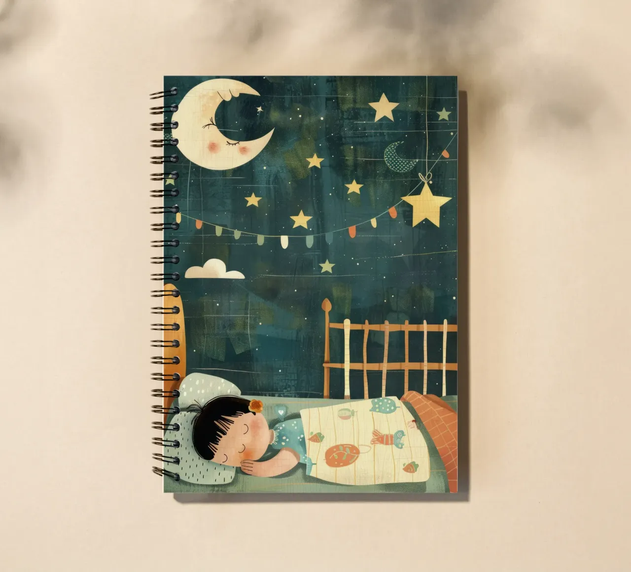 Verträumte Nacht unter den Sternen Ringbuch von DesignDoodle