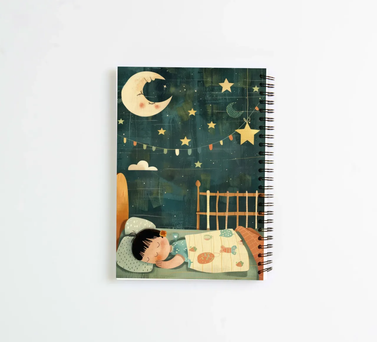 Verträumte Nacht unter den Sternen Ringbuch von DesignDoodle