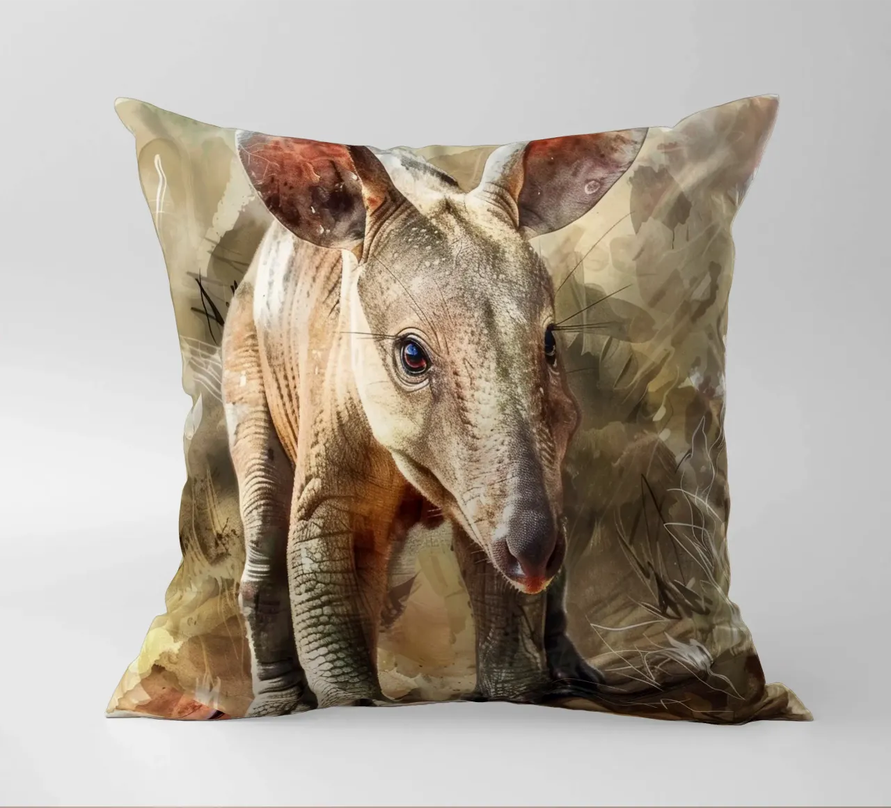 L'oritteropo curioso in natura cuscino da DesignDoodle