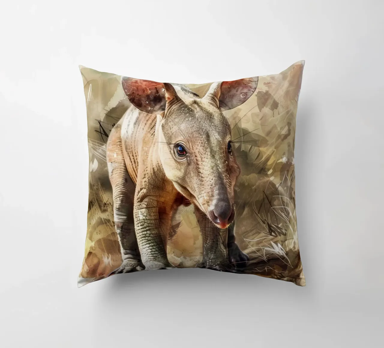 L'oritteropo curioso in natura cuscino da DesignDoodle