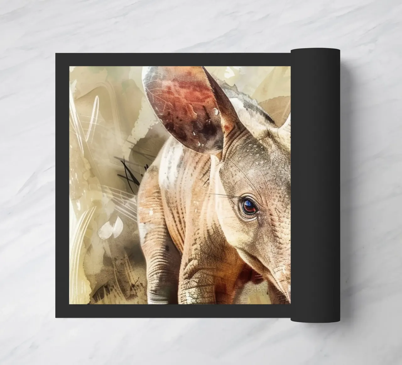 L'oritteropo curioso in natura zerbino da DesignDoodle