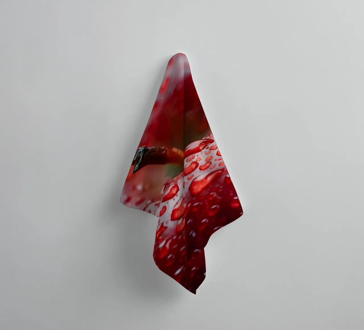 Red temptation towel by M-Ulrich-Digital Art