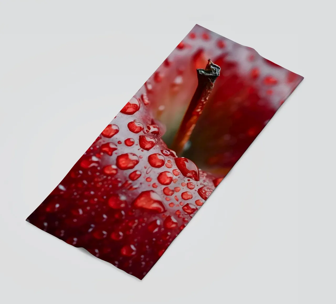 Red temptation beach towel by M-Ulrich-Digital Art