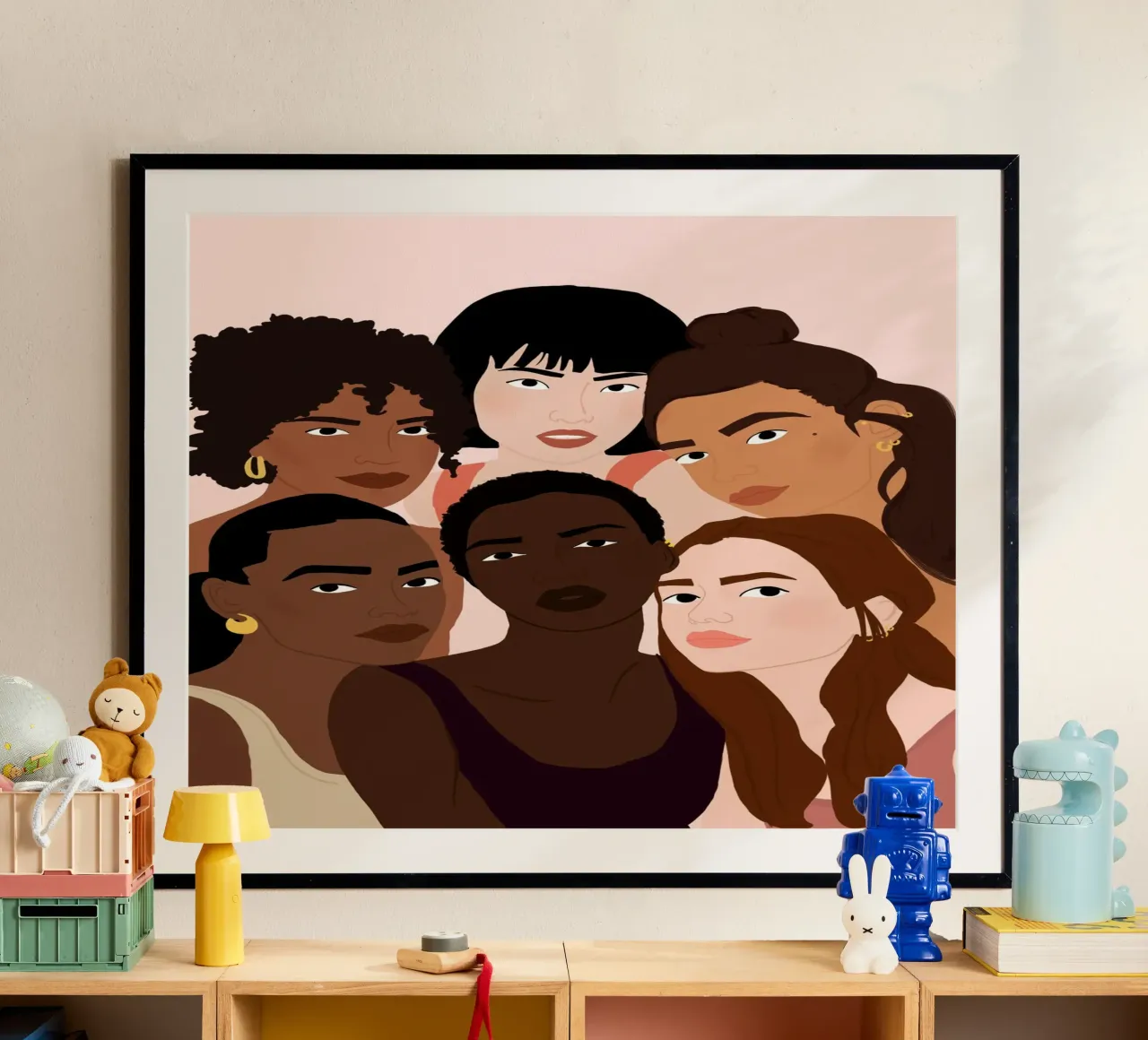 Beauty Everywhere poster avec cadre en aluminium de Céleste Wallaert