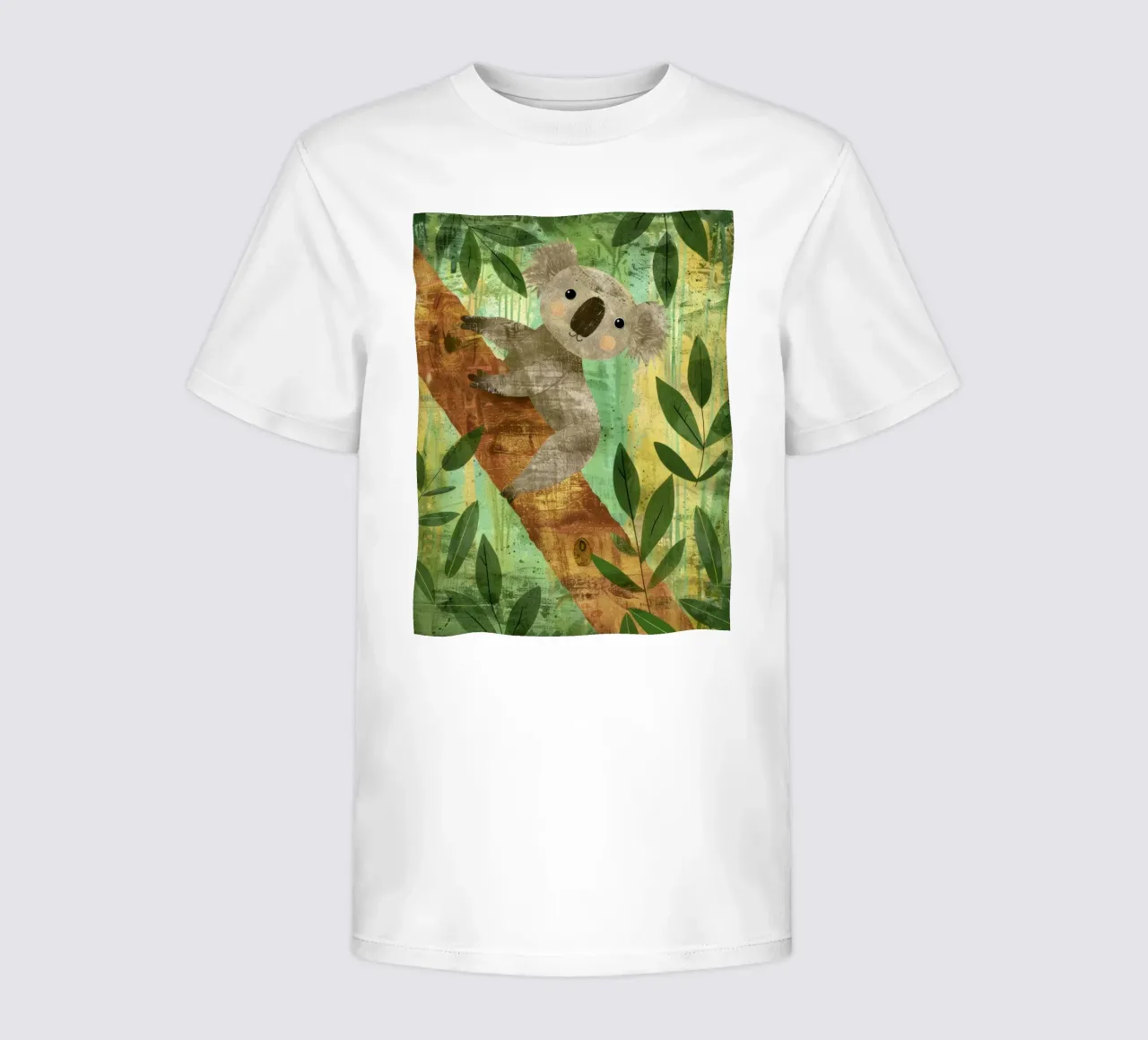Koalaknuffels in het bos kinder t-shirt van DesignDoodle