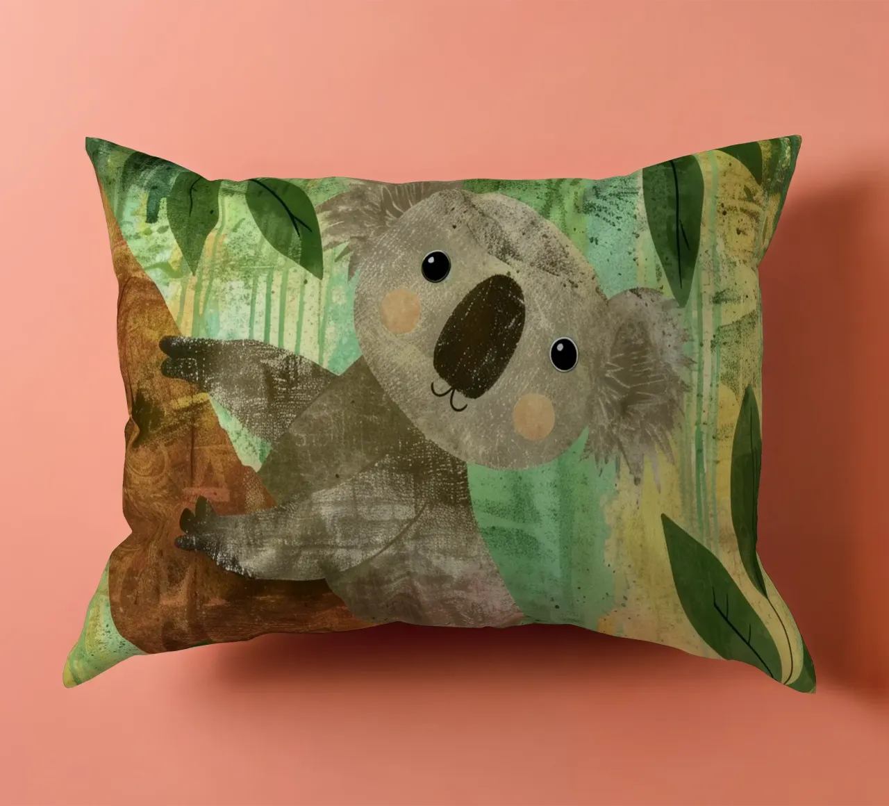 Coccole di Koala nella foresta cuscino da DesignDoodle