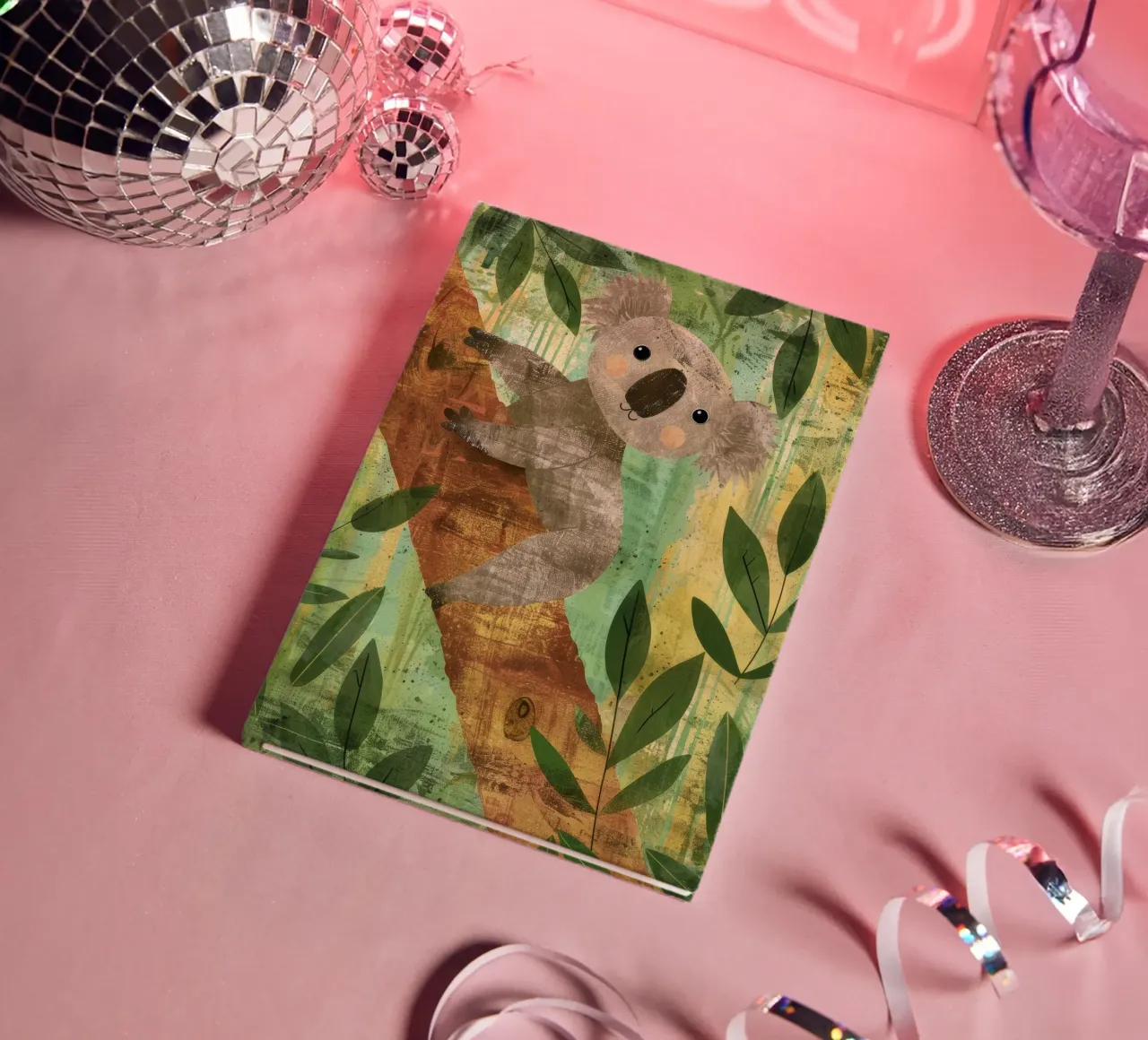 Koala Cuddles in the Forest notebook by DesignDoodle