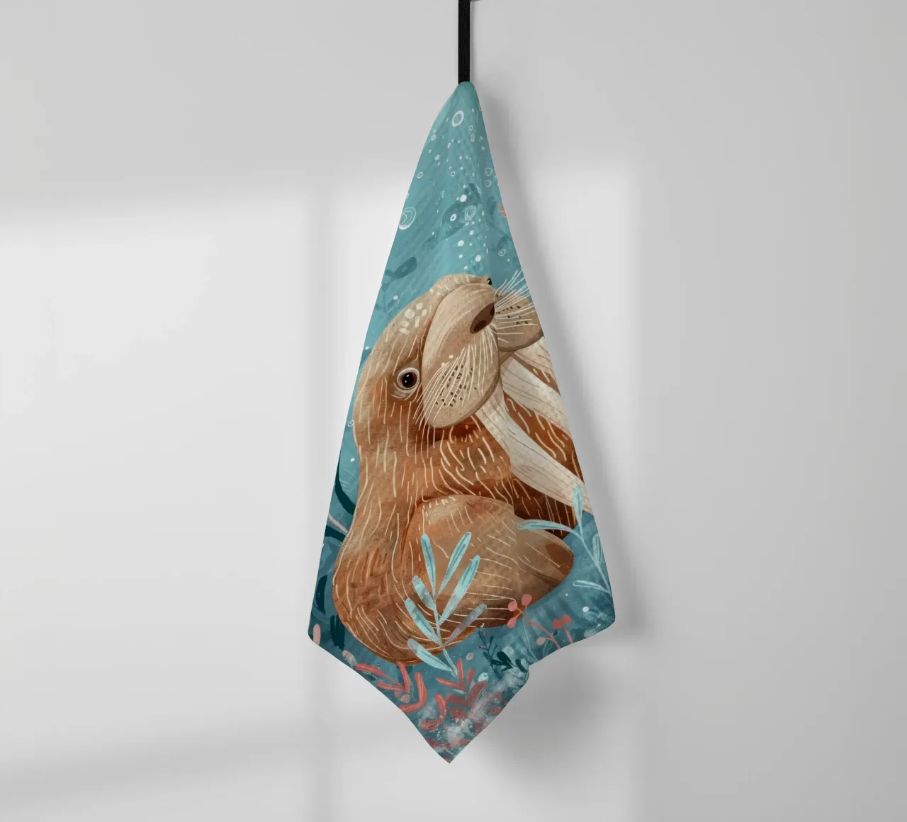 Il sogno oceanico del vitello tricheco canovaccio da cucina da DesignDoodle