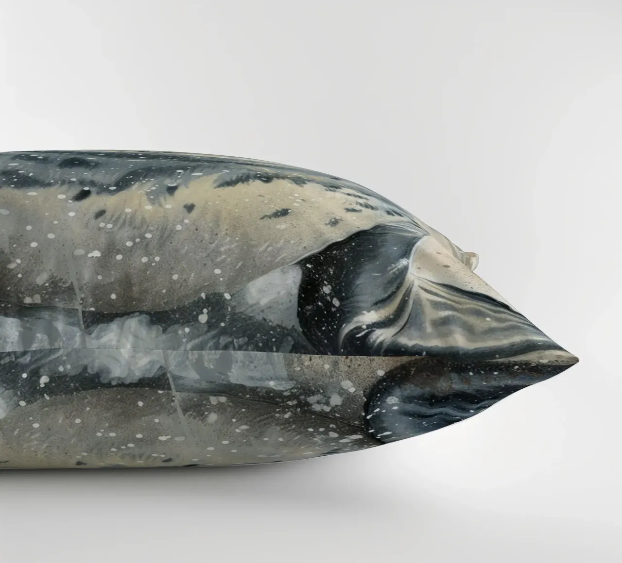 Harbor Seal Pup's Innocence decorative cushion by DesignDoodle