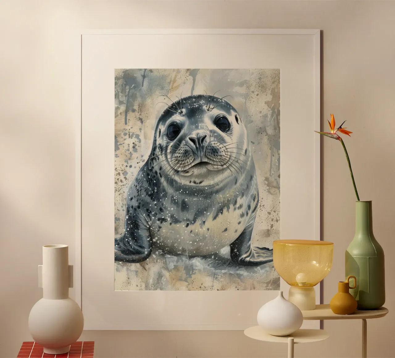 Die Unschuld des Seehundwelpen Hahnemühle von DesignDoodle