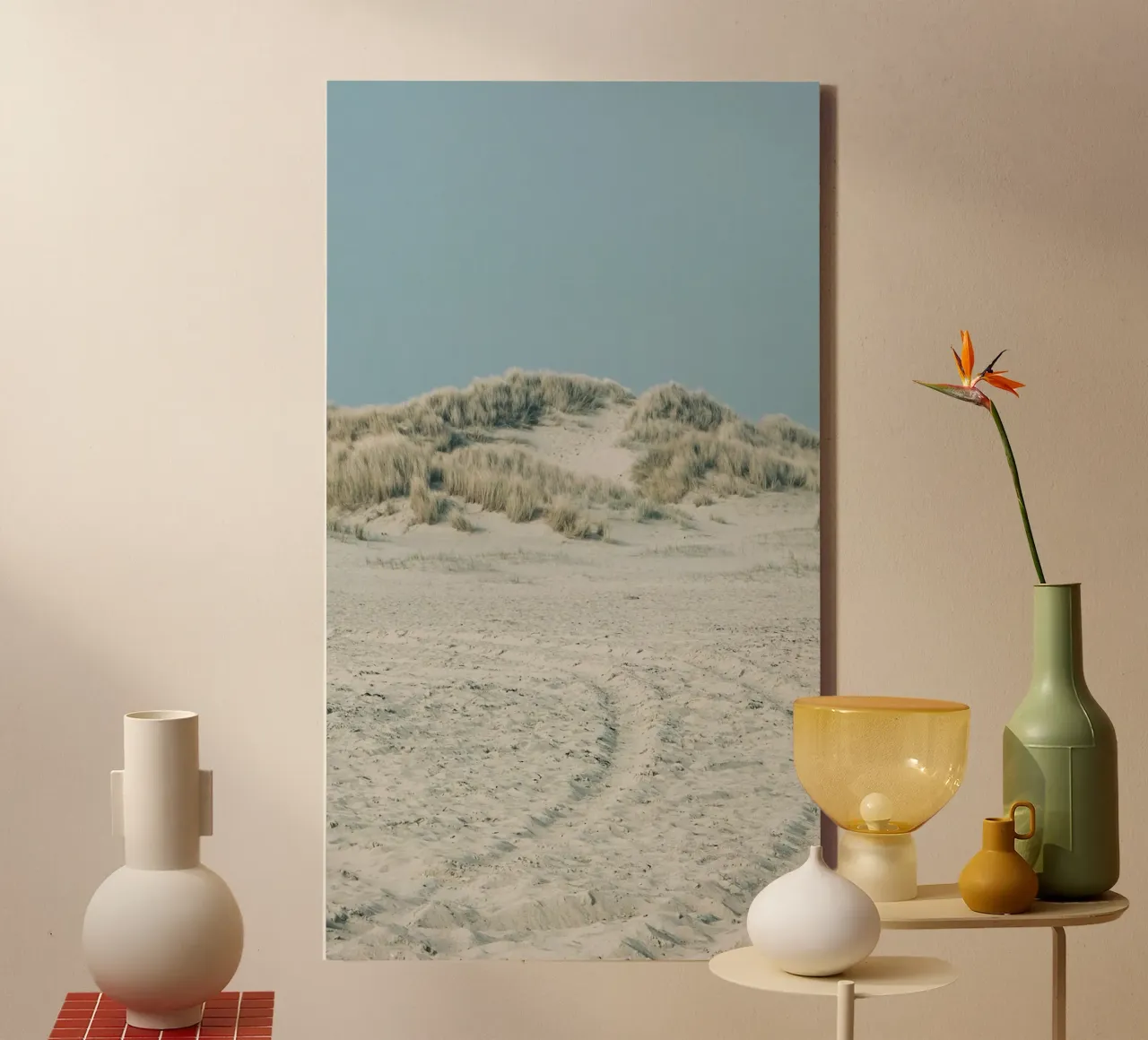 kustlandschap canvas met Baklijst van life of sands