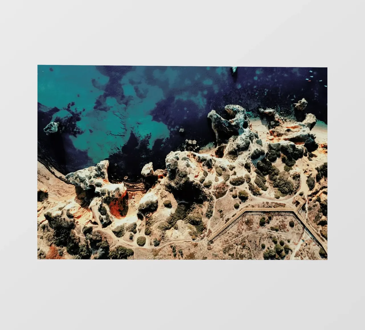 Rocky Coast Line Lagos pellicola backlit da Sebastian Hilgetag