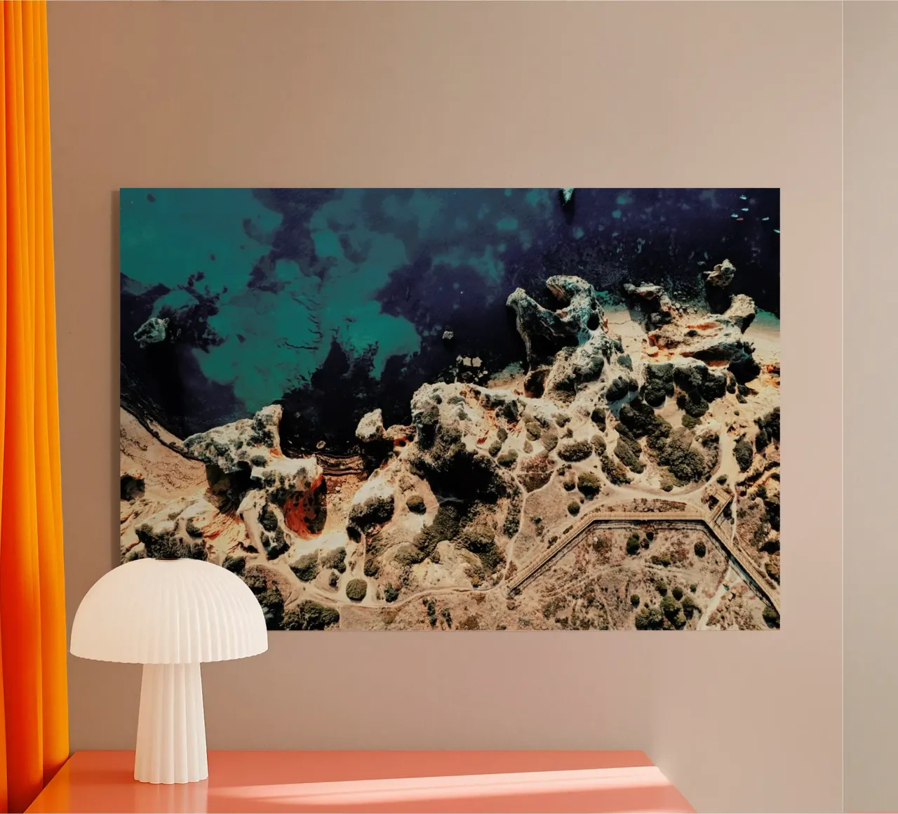 Rocky Coast Line Lagos plexiglass da Sebastian Hilgetag