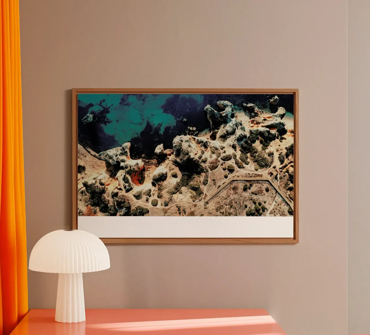 Rocky Coast Line Lagos alluminio dibond da Sebastian Hilgetag