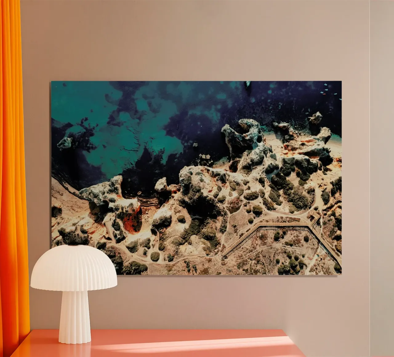 Rocky Coast Line Lagos carta hahnemühle da Sebastian Hilgetag