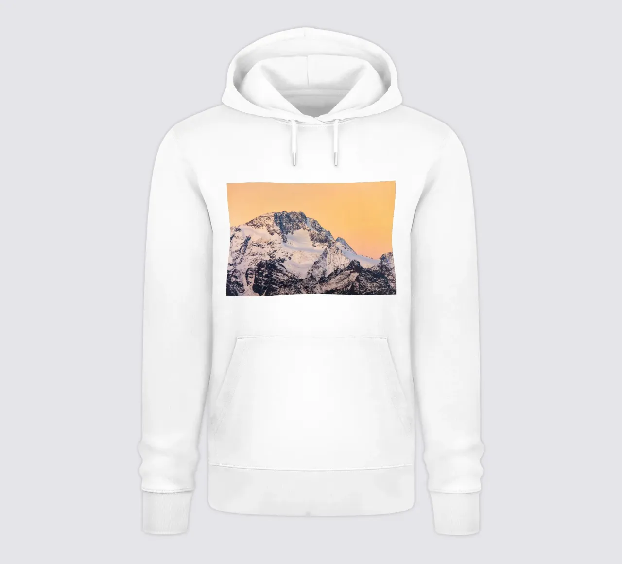 neve di montagna felpa con cappuccio da Earthly Visions