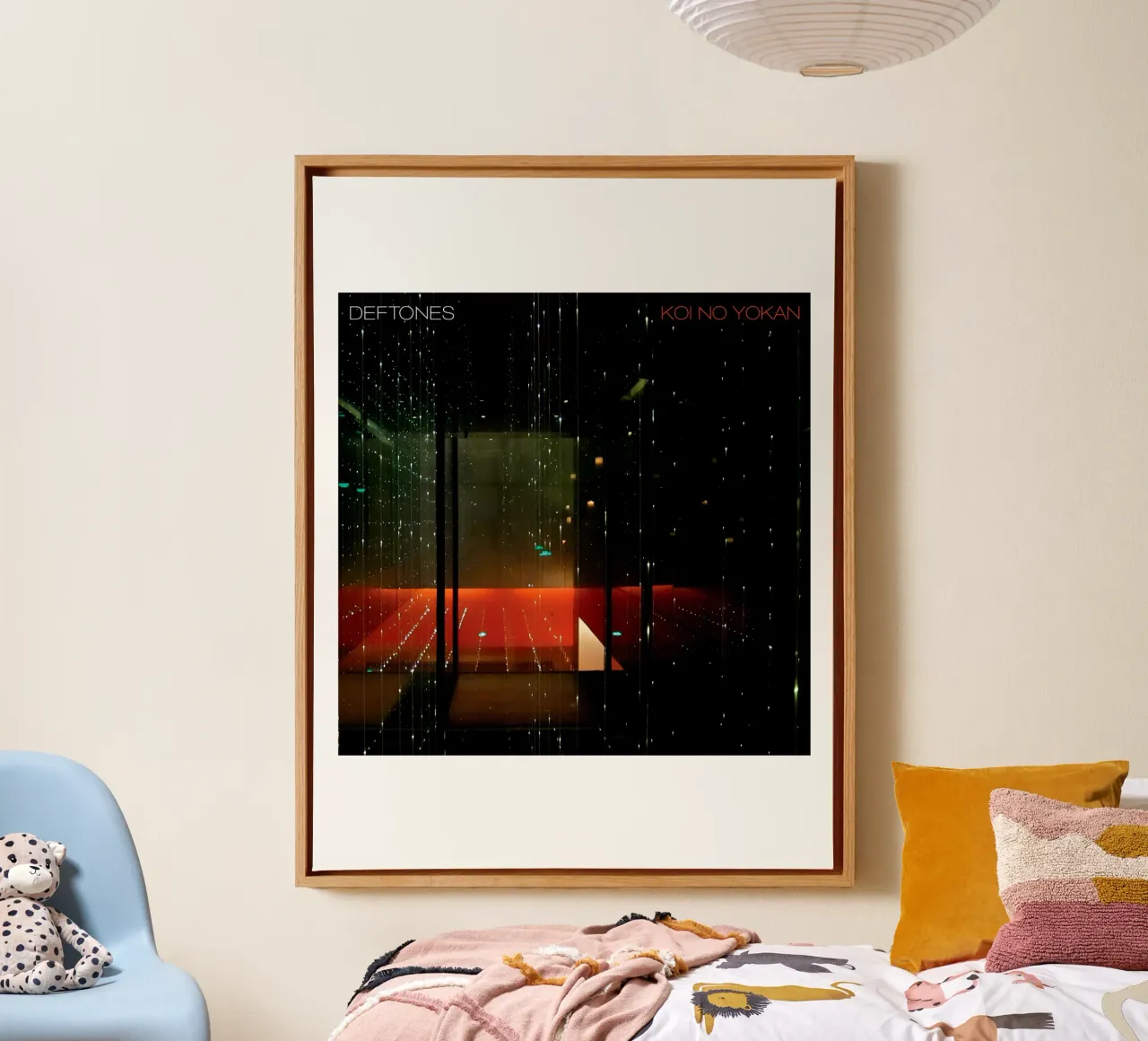 Alternative Album Koi No Yokan Deftones canvas with Floater frame by fredam
