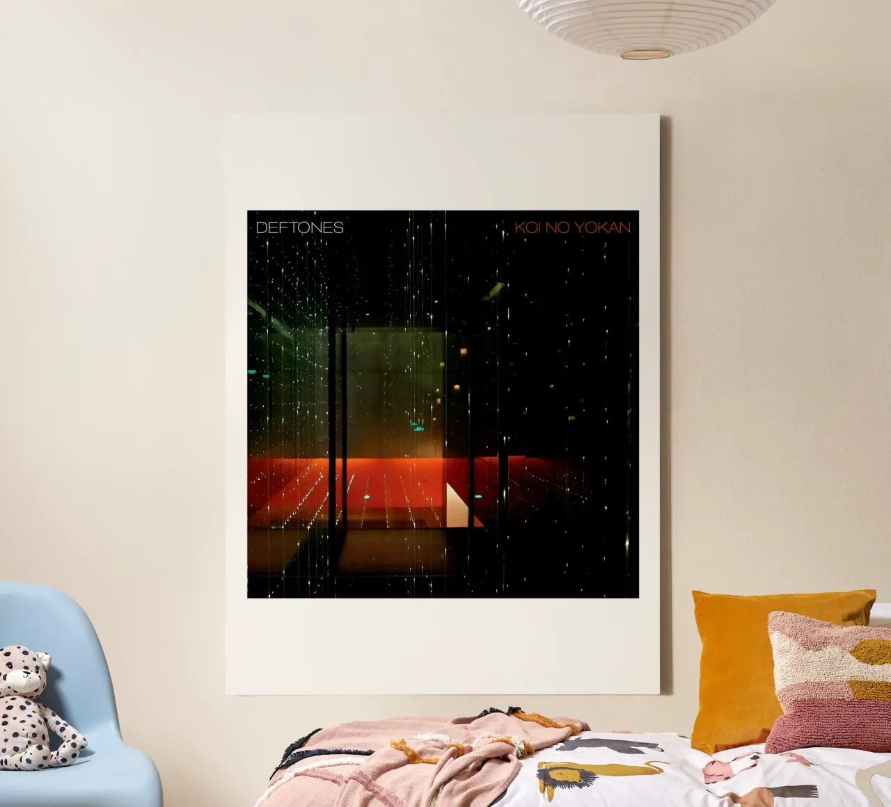 Alternative Album Koi No Yokan Deftones canvas with Floater frame by fredam