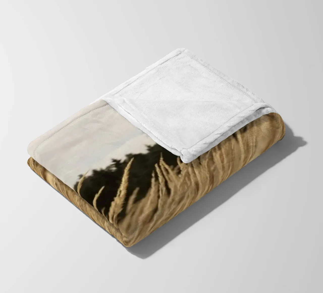 tall yellow grass fleece blanket by life of sands