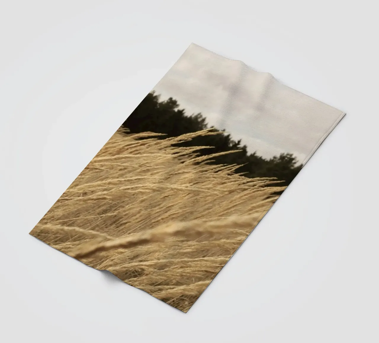 tall yellow grass fleece blanket by life of sands