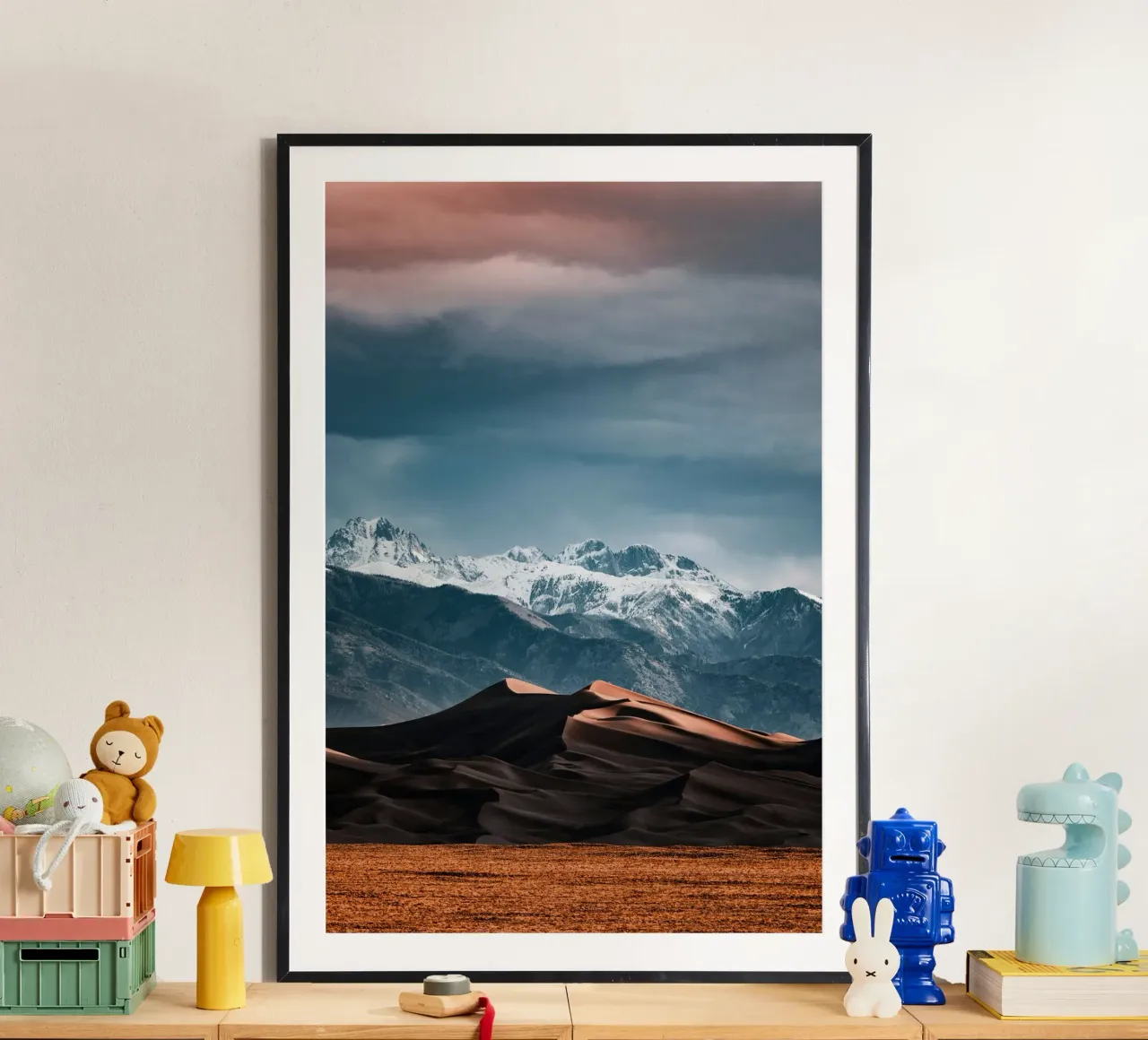 deserto duro e leggero poster con telaio in plastica da life of sands