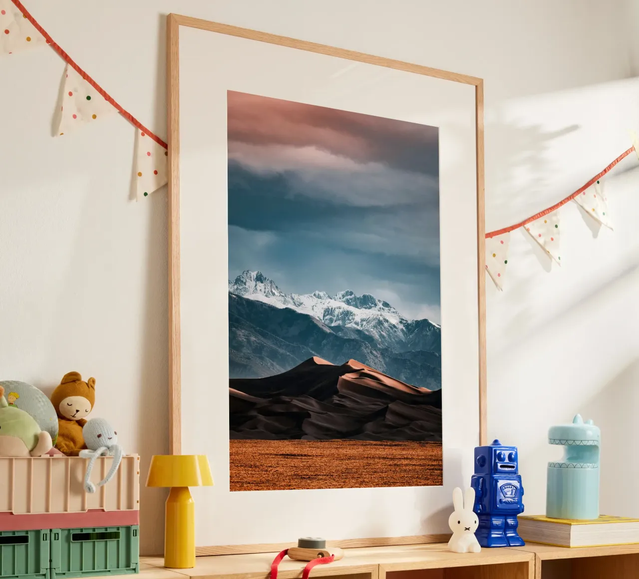 deserto duro e leggero poster con telaio in plastica da life of sands