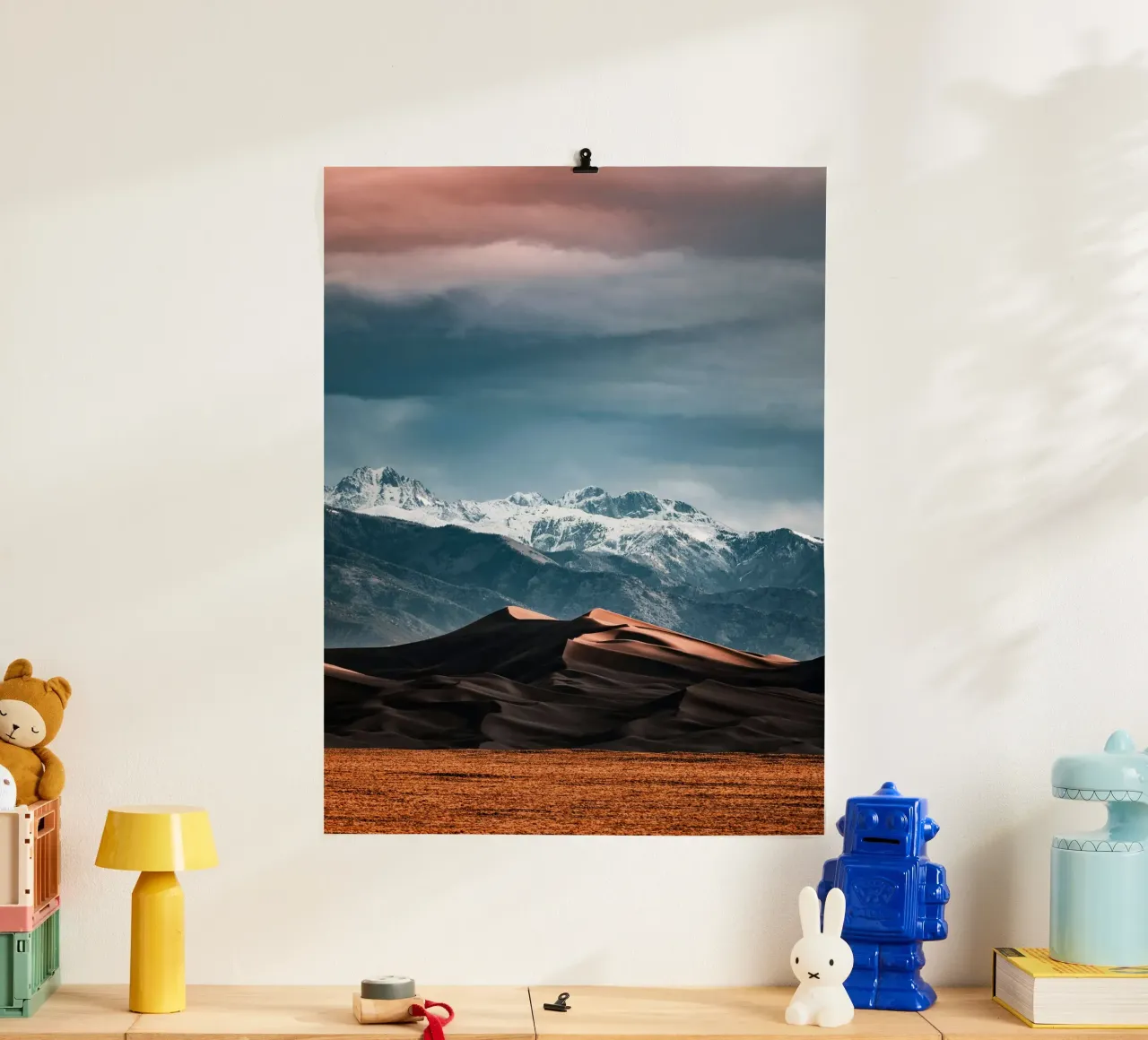 deserto duro e leggero poster con telaio in plastica da life of sands