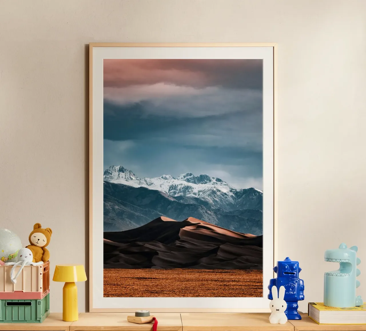 deserto duro e leggero poster con telaio in plastica da life of sands