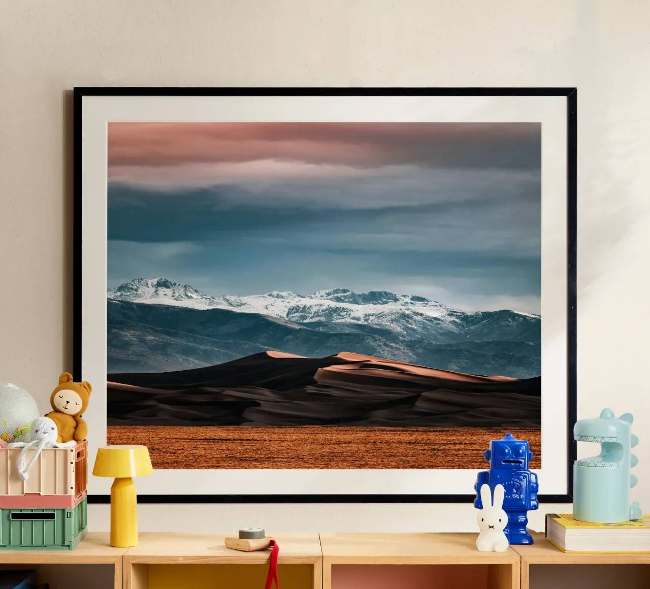 deserto duro e leggero poster con telaio in plastica da life of sands