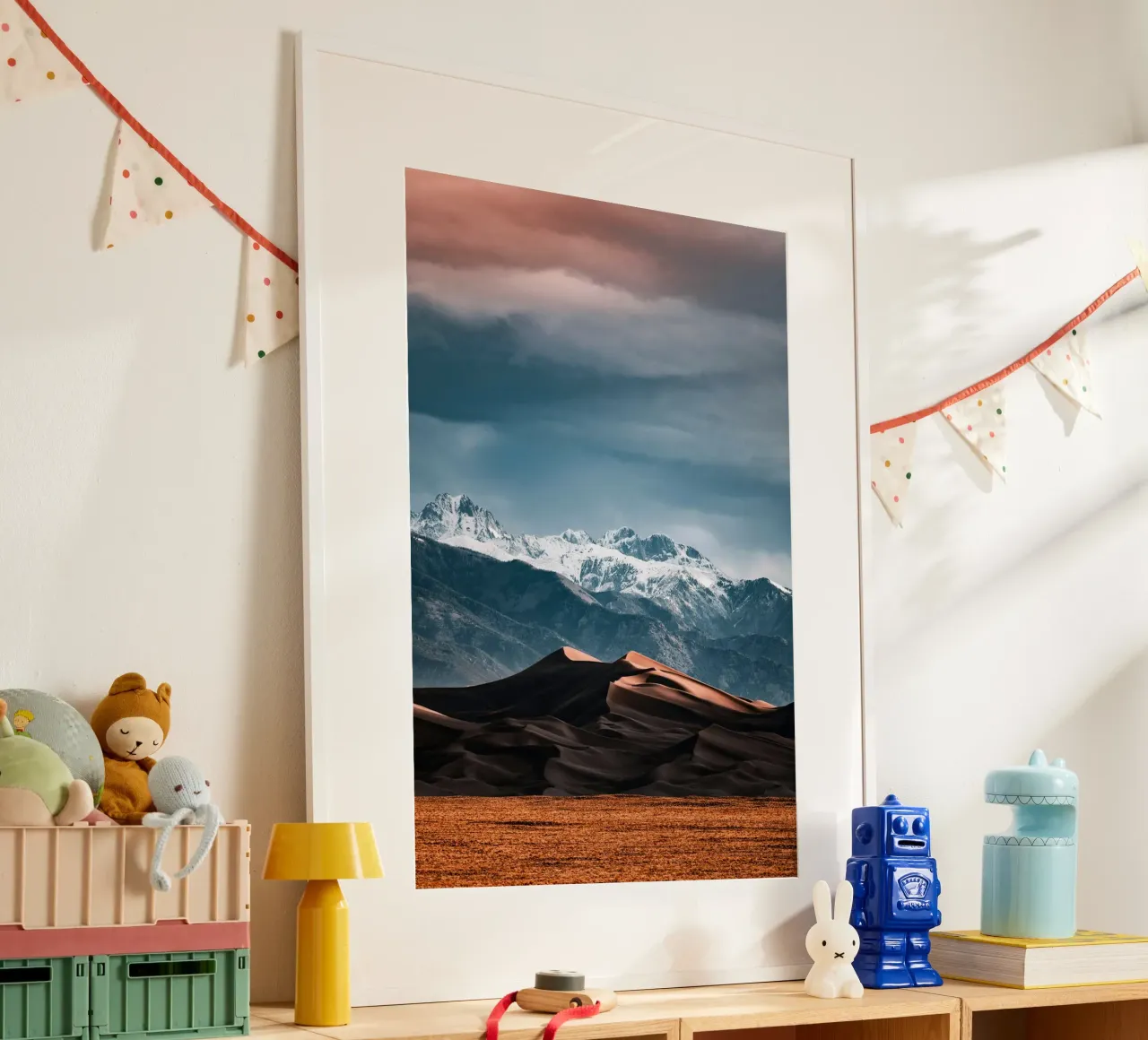 deserto duro e leggero poster con telaio in plastica da life of sands