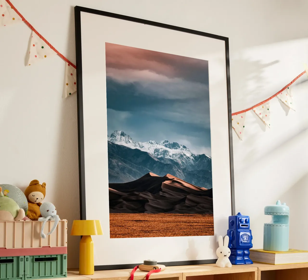 deserto duro e leggero poster con telaio in plastica da life of sands