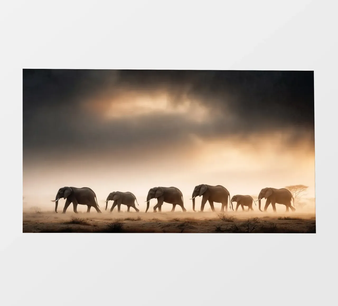 Elephant Caravan pellicola backlit da treechild