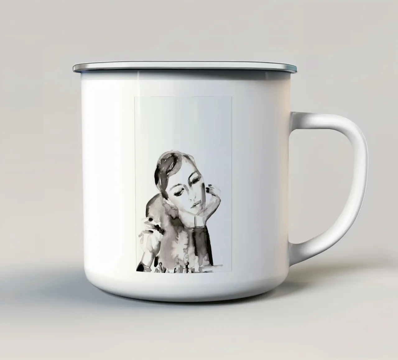Behind The Scenes tazza in smalto da Victoria Verbaan