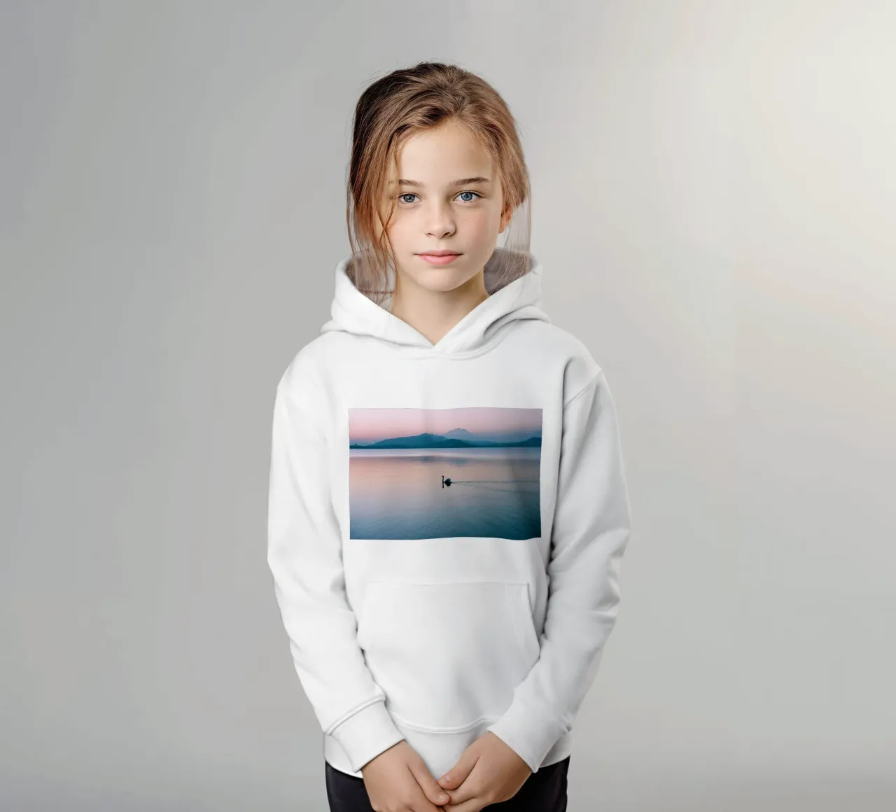 lago dei cigni felpa bambino con cappuccio da life of sands