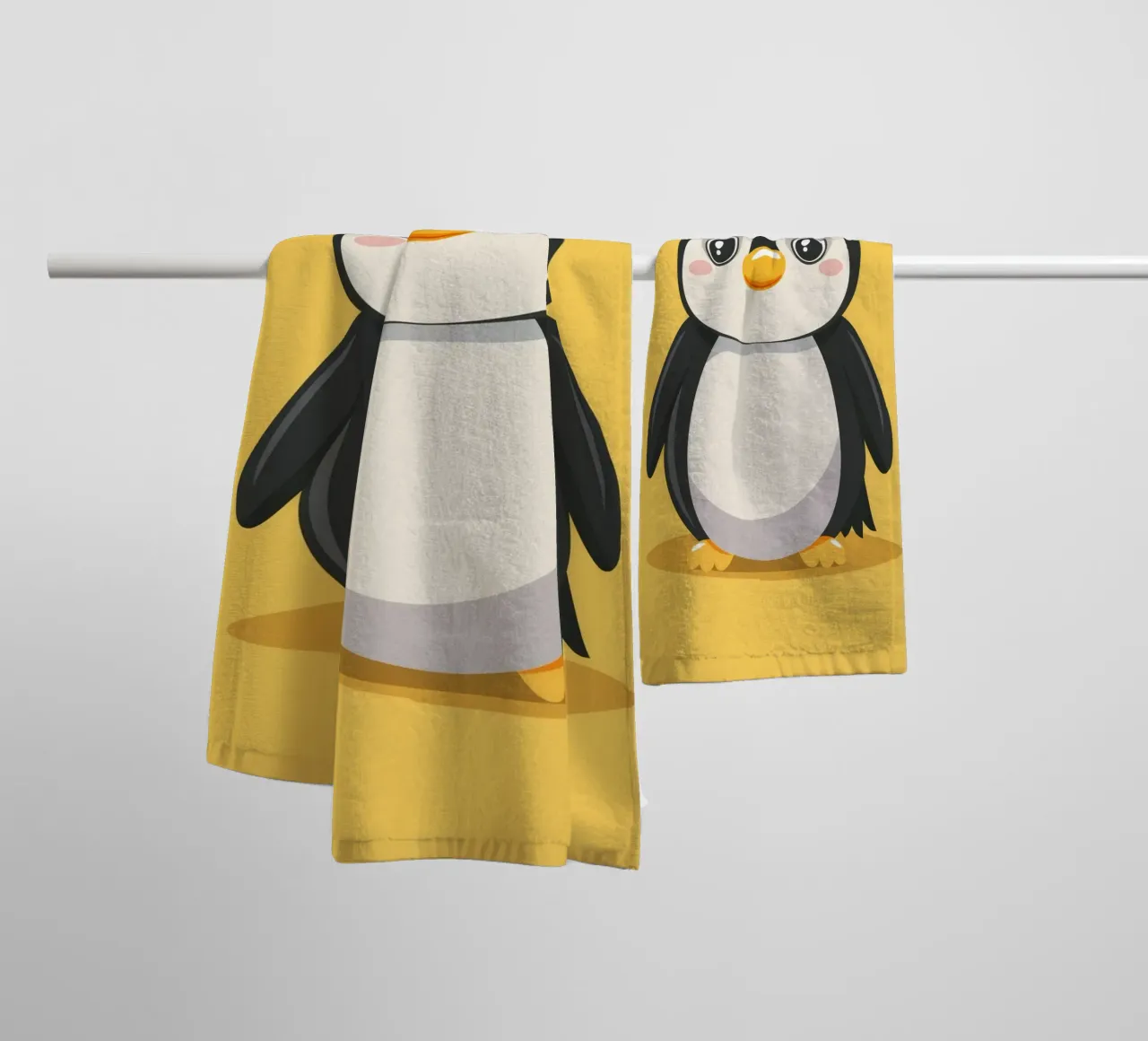 Penguin Delight towel by DesignDoodle