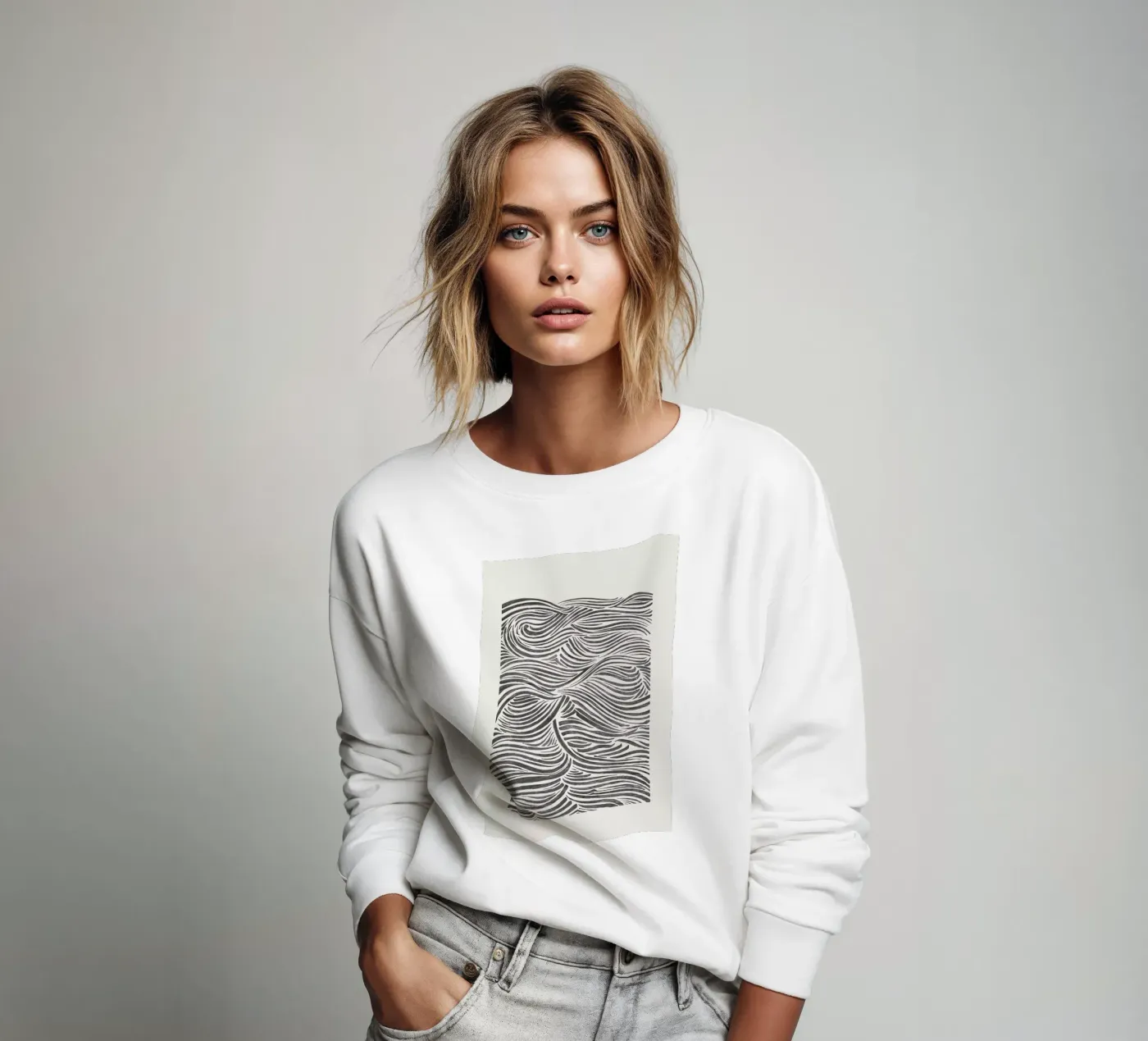 Waves sweatshirt by Pure