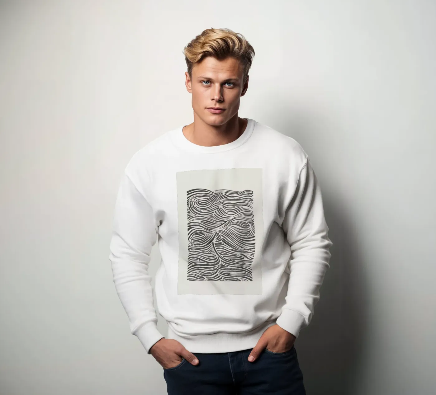 Waves sweatshirt by Pure