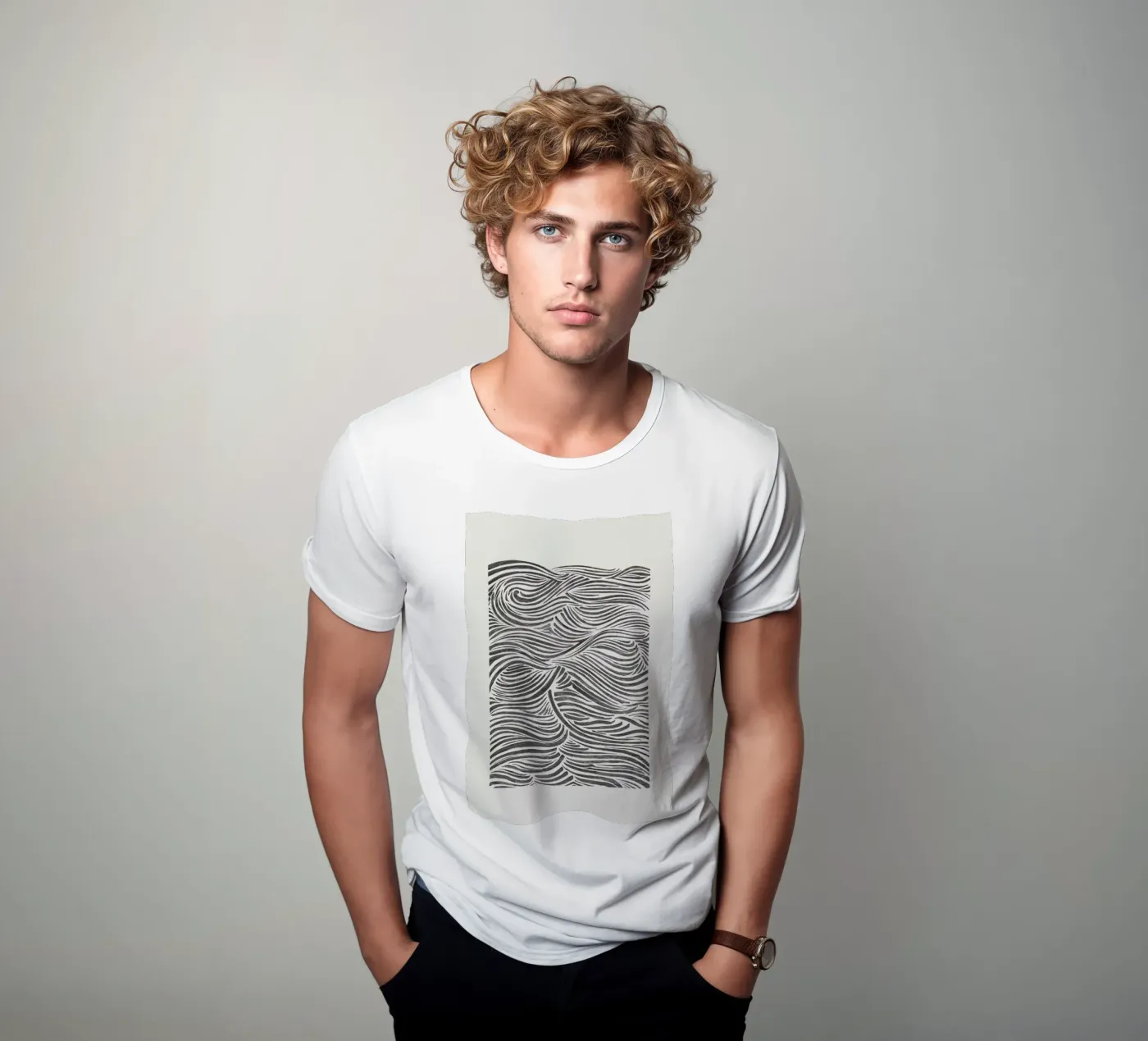 Waves t-shirt by Pure