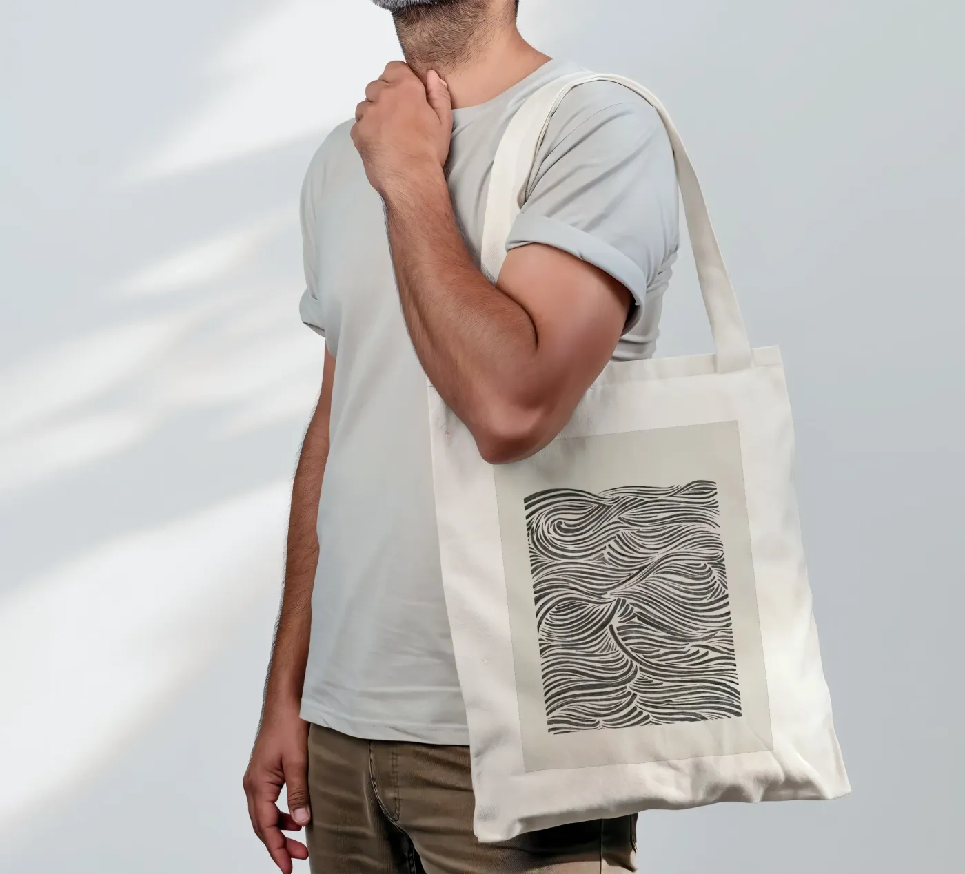 Waves borsa in juta da Pure