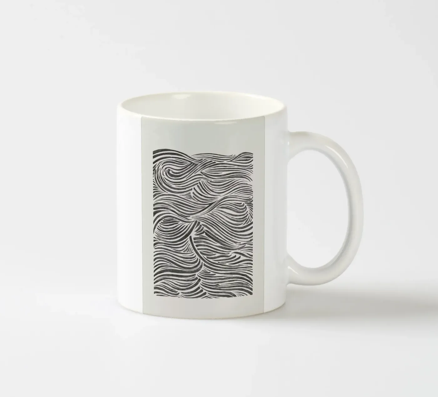 Waves Keramik Tasse von Pure